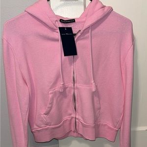 Brandy Crop Crystal Hoodie